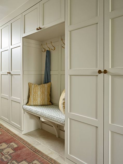 Georgian Cottage, Cottage Hallway, Hallway Storage Cabinet, Hallway Cupboards, Armoire Entree, Hall Cupboard, Mudroom Cabinets, Hallway Closet, Hallway Cabinet