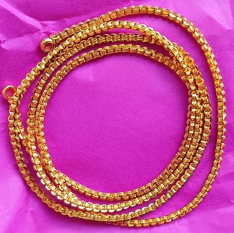 Pustelatadu Designs Gold Latest, Neck Chain For Men, 22k Gold Chain, Pretty Gold Necklaces, Mangalsutra Chain, Gold Bangles Indian, Gold Bullion Bars, Gold Wedding Bands Women, Bride Photos