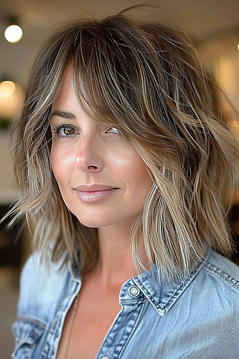 Must-Try Shag Haircuts and Hairstyles in 2024 Shag Lob, Voluminous Blowout, Long Haircuts With Bangs, Shag Cut, Modern Shag Haircut, Long Shag Haircut, Rich Brunette, Short Shag Hairstyles, Shaggy Haircuts