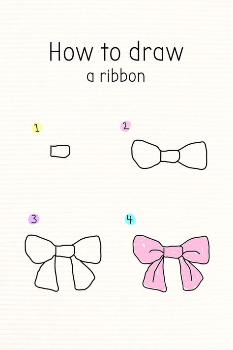 Ribbon Doodle, Magic Doodles, How To Draw Unicorn, Doodles Tutorial, Draw Unicorn, Doodle Tutorial, Magic Doodle, How To Draw Ribbon, Notebook Mockup