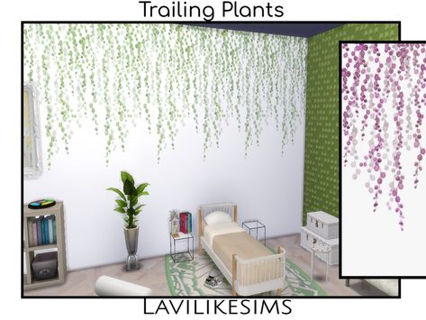 Sims 4 Cc Vines Decor, Sims 4 Cc Vines Patreon, Sims 4 Cc Hanging Vines, Wall Vines Sims 4 Cc, Sims 4 Cc Climbing Plant, Sims 4 Wall Plant Cc, Sims 4 Shabby Chic, Wall Climbing Plants, Dragonfly Wallpaper