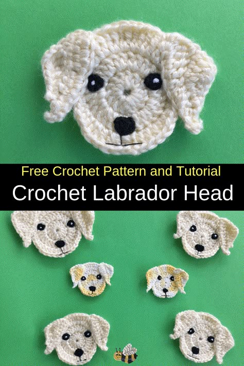 Free Crochet Applique Patterns, Crochet Labrador, Applique Patterns Free, Crochet Applique Patterns, Crochet Appliqué, Crochet Applique Patterns Free, Cat Applique, Crochet Appliques, Crochet Blog