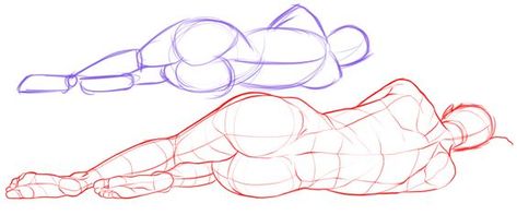 Laying Down Pose Drawings, Pose Anatomy, Laying Down Pose, Human Figure Drawing, Figure Reference, Body Reference Drawing, Gesture Drawing, Poses References, Anatomy Drawing