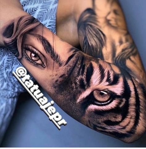 Cool Nature Tattoos, Cool Nature, Hyper Realistic Tattoo, Arm Tats, Realistic Tattoo Sleeve, Tiger Tattoo Design, Realistic Tattoo, Dope Tattoos For Women, Badass Tattoos