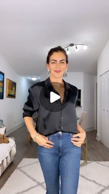 Doranellys Patton on Instagram: "How to tuck in your oversized shirt♥️Comment SHIRT and I’ll send you the details right away, with outfit sizing details and how to shop.
•Outfit linked in bio, my @shop.ltk  as @doranellyspatton , and “June” stories highlights.

Wearing a size M in the button down. Usually a size S. Adding similar shirts. 
What do you think?

Share this reel if you loved it🥰.

🚫Do not repost my videos without my consent ©️

#styletips #buttonshirt #dressshirt 

Style tips, fashion hacks, white shirt, casual outfits, how to wear, how to tuck in your shirt" Unbuttoned Shirt Women Outfit, How To Tuck In A Button Up Shirt, How To Tuck In Shirt, How To Button A Shirt Hack, Tucking In Shirts How To, How To Tuck A Button Down Shirt, Style Button Down Shirt Women, How To Tuck In Oversized Shirt, Styling Oversized Button Up Shirt