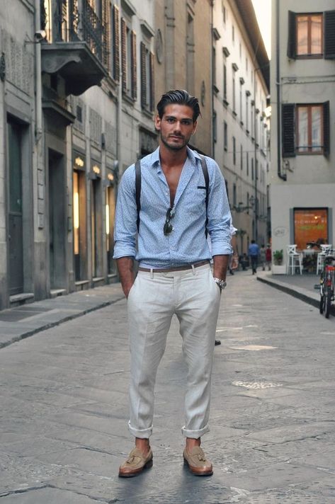 Italian Street Style, Italian Men Style, Italian Mens Fashion, Italian Fashion Street, Spring Outfits Men, Mens Casual Outfits Summer, Italy Outfits, Italian Men, Neue Outfits