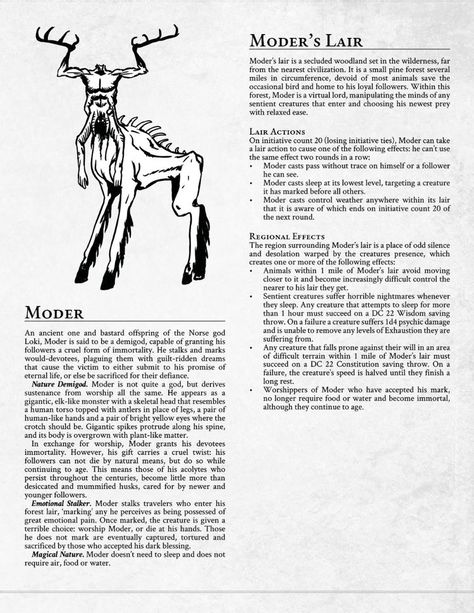 Monster Of The Week, Trickster God, The Trickster, Mythical Monsters, The Offspring, Cosmic Horror, Monster Concept Art, The Ritual, Dungeons And Dragons Homebrew