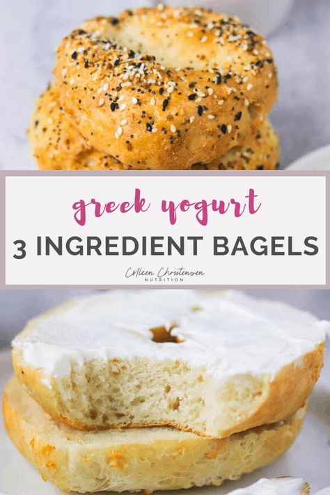 Perfect fresh baked bagels in just 20 minutes! These 3 ingredient bagels can be made in the oven or air fryer and can be made into any flavor! Many may know these as "3 ingredient bagels skinny taste" or "3 ingredient weight watchers" however I just call them BAGELS! Easily turn these air fryer bagels into air fryer bagel bites! Air fryer bagels greek yogurt are the best type to make. This greek yogurt bagel recipe is similar to greek yogurt bagels 2 ingredients but these are even easier! 3 Ingredient Bagels, Easy Homemade Bagels, Greek Yogurt Bagels, Air Fryer Bagels, Yogurt Bagels, Baked Bagels, Healthy Bagel, Bagel Recipe Easy, Yogurt Parfaits