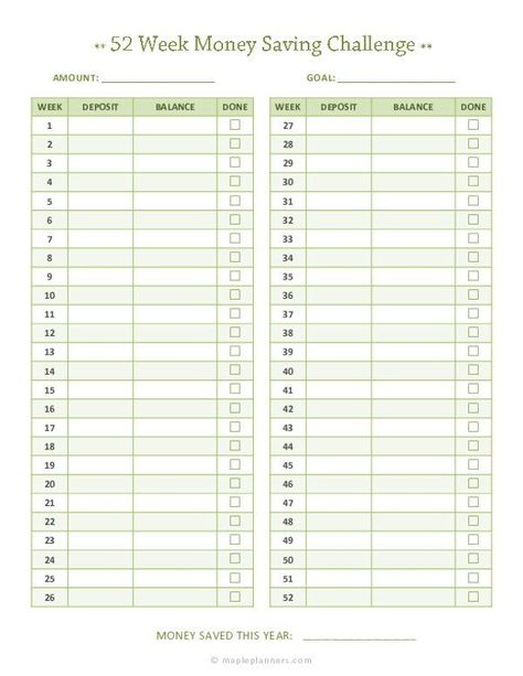 Download free printable 52 week money saving challenge. For more similar templates templates, browse our free printable library. Simply download and print them at home or office. #moneysavingchallenge 52 Week 5 Dollar Challenge Printable, 52 Weeks Saving Challenge Free Printable, Saving Money Template, Money Saving Challenge Template, 52 Week Savings Challenge Free Printable, Money Saving Template Free Printables, Weekly Savings Challenge Free Printable, Printable Money Saving Chart, 52 Week Money Saving Challenge Printable Free