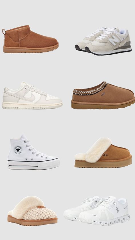 vanilla girl must haves (shoes edition) #vanillagirlaesthetic #vanillagirl #thatgirl #itgirl #trendy #cleangirl #viral #fyp #aesthetic Clean Girl Shoes, Shoe Must Haves, Girl Must Haves, Cute Uggs, Fyp Aesthetic, Trendy Shoes Sneakers, Preppy Shoes, Pretty Shoes Sneakers, Shoe Wardrobe