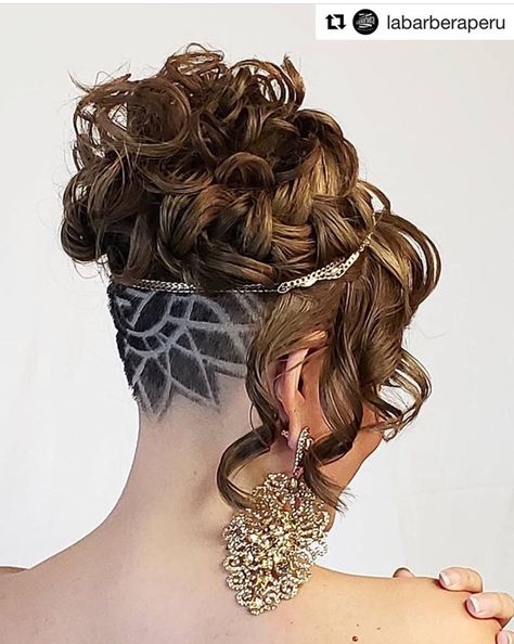 Undercut Hairstyles Women Updo, Undercut Wedding Hairstyle, Prom Hairstyles With Undercut, Formal Hair With Undercut, Wedding Updo With Undercut, Undercut Formal Updo, Updos With Undercut Wedding, Wedding Undercut Hairstyles, Formal Undercut Hairstyles