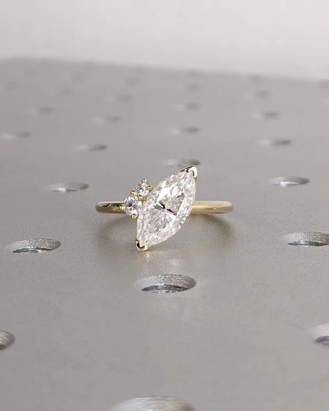 MAIN STONE
Type: Lab Grown Diamond
Shape: Marquise
Setting: V-Prong
Color: D-F
Clarity: VVS-VS

#Asymmetrical #Marquise #Engagement #Ring #Marquise #Lab #Diamond #Engagement #Ring #Cluster #Wedding #Ring #Trellis #Anniversary #Ring #14K #Solid #Gold #14k #yellow #gold #ring #asymmetrical #cluter #diamond #ring #engagement #ring #marquise #engagement #marquise #ring #promise #ring #unique #engagement #vintage #ring #wedding #ring #lab #grown #diamond #alternative #diamond Marquise Diamond Sizes On Hand, Marquise Engagement Ring White Gold, Unique Marquise Engagement Ring, Marquise Setting, Cluster Wedding Ring, Engagement Ring Cluster, Small Engagement Rings, Marquise Engagement Ring, Engagement Ring Marquise