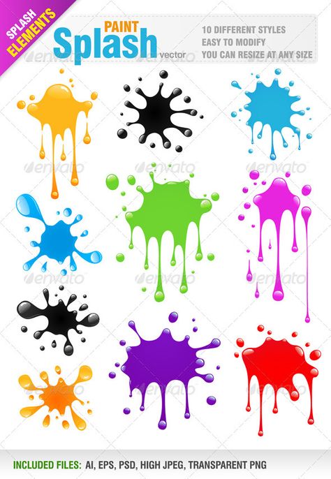 Paint Splatter Drawing, Paint Splash Png, Paint Splatter Graphic Design, Christian Graffiti, Paint Splatter Png, Paint Splats, Scrapbook Clipart, Graphics Layout, Paint Splash