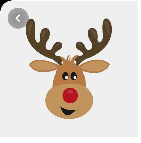 Raindeer Drawing Cartoon, Reindeer Head Template, Reindeer Face Template, Cute Reindeer Drawing, Christmas Reindeer Drawing, Pottery Creatures, Christmas Reindeer Art, Reindeer Outline, Reindeer Face Svg