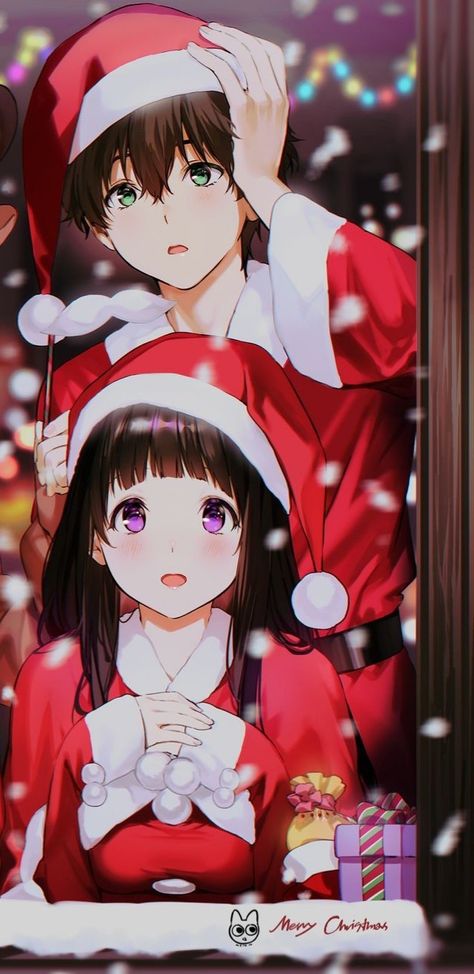 Hyouka Christmas, Chitanda X Oreki, Oreki X Chitanda, Hyouka Chitanda, Christmas, Anime, Quick Saves, Natal