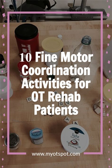 Typing Activities Occupational Therapy, Fine Motor Activities For Geriatrics, Neuro Occupational Therapy Activities, Group Occupational Therapy Activities For Adults, Occupational Therapy Fine Motor Activity For Adults, Fine Motor Exercises For Adults, Inpatient Rehab Activities, Fine Motor Adults, Occupational Therapy For Geriatrics