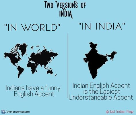 Two Versions of India: "In World - Indians have a funny English Accent" vs. "In India - Indian English Accent is the easiest understandable accent." Ancient History Facts, Indian History Facts, Unique Facts, True Interesting Facts, Interesting Facts About World, India Facts, Amazing Science Facts, Unknown Facts, Psychology Fun Facts