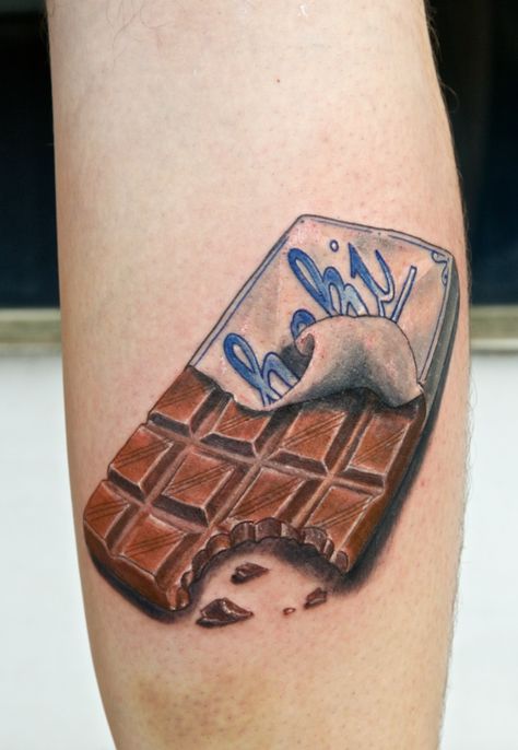 Chocolate Tattoo, Tattoos For Wrist, Cupcake Tattoo, Tattoo Secret, Food Tattoo, Cupcake Tattoos, Terrible Tattoos, Worst Tattoos, Spine Tattoo Ideas