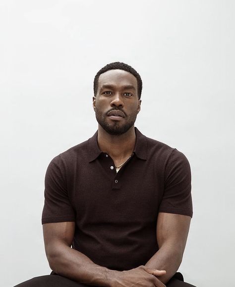 Yaya Abdul Mateen, Yahya Abdul Mateen, Black Masculinity, Black Men Headshots, Black Man 40 Years Old, Yahya Abdul-mateen Ii, Black Man Aesthetic, Black Men Aesthetic, African Male Photoshoot