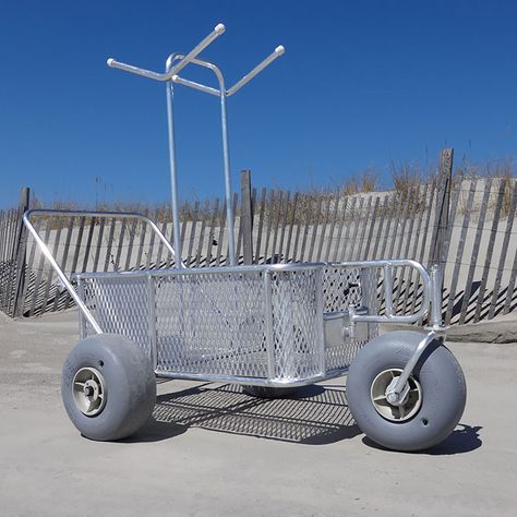 Beach Wagon Diy, Beach Cart Diy, Pier Cart, Fishing Trolley, Beach Fishing Cart, Wildwood Crest Nj, Beach Wagon Cart, Fishing Cart, Wildwood Crest