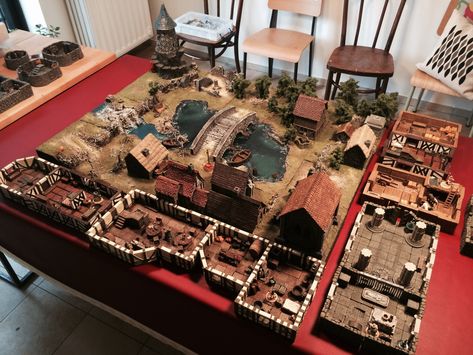 Quest 3: The Shepherds - Modified 3D Map | Zombicide: Black Plague | BoardGameGeek Miniature Gallery, Zombicide Black Plague, Black Plague, 3d Map, Game Terrain, Lego Castle, Level Design, Last Friday, The Shepherd