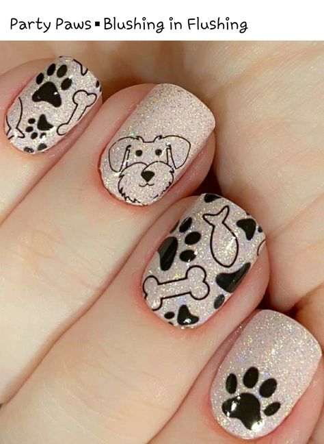 White Nail Art, White Nail, Nails Art, Short Nails, A Dog, Nail Designs, Nail Polish, Nail Art, Pet