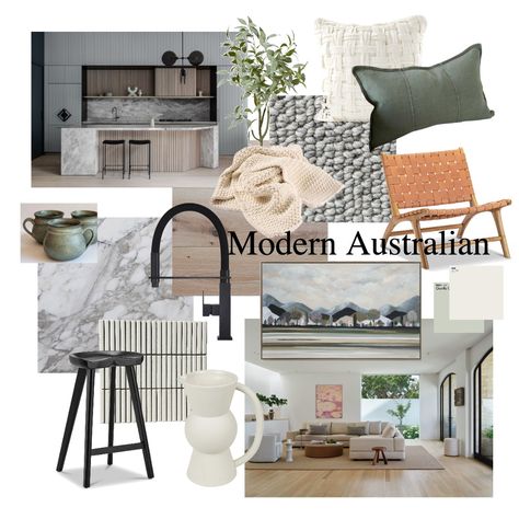 Moodboard Interior Design, Australian Colours, Design Mood Board, Tractor Seats, Australian Interior Design, Earth Color, Interior Design Mood Board, Farmhouse Interior, Mood Board Design