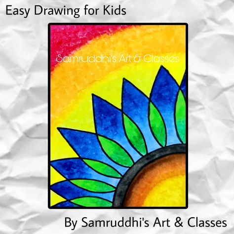 Drawing For 10 Yrs Old, Students Drawing, Floral Design Drawing, Pencil Colours, Kids Canvas Painting, Art Markers Drawing, Markers Drawing, Dream Drawing, Oil Colour