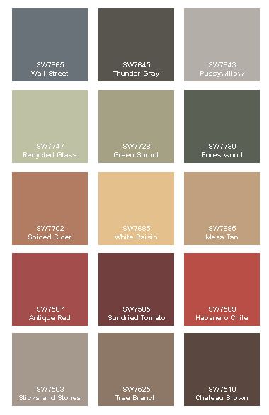 Fall paint color palette Fall Paint Colors, Rustic Paint Colors, Paint For Walls, Interior Paint Colors For Living Room, Interior Paint Colors Schemes, Choosing Paint, Paint Color Schemes, Paint Color Palettes, Interior Paint Colors