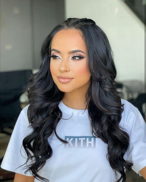 Baja Beach Fest, Becky G Hair, Two Ponytail Hairstyles, Concert Hairstyles, Birthday Hair, Quince Hairstyles, Hairdo For Long Hair, Becky G, Flawless Skin