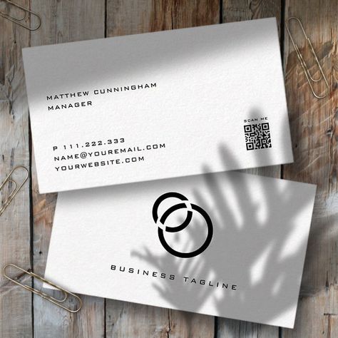 Minimalist Elegant Modern Simple Scan QR Code Business Card Wine Watercolor, Elegant Business Cards Design, Scan Qr Code, Social Media Business Cards, Qr Code Business, Business Card Stand, Cute Business Cards, Qr Code Business Card, Elegant Business Cards