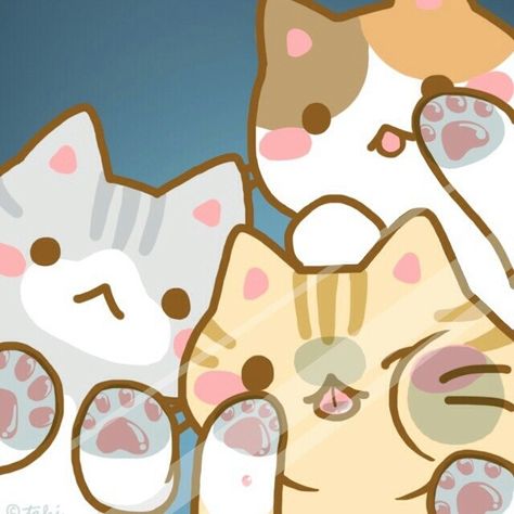 Too cute!!! <3 <3 <3 Kitty lock screen!! - Blippo.com Kawaii Shop Chat Kawaii, Neko Atsume, Art Mignon, Cats Drawing, 캐릭터 드로잉, Sticker Ideas, Kawaii Chibi, Kawaii Shop, Anime Cat