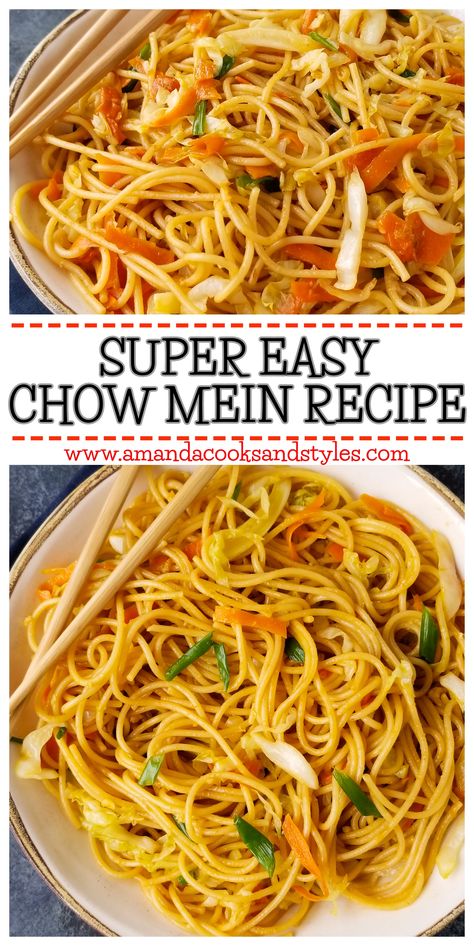 Chow Mein Spaghetti Noodles, Spaghetti Chow Mein, Chow Mein Recipe With Spaghetti Noodles, Spaghetti Chow Mein Recipes, Diy Chow Mein Noodles, Chinese Noodles With Spaghetti, Chinese Spaghetti Noodles, Diy Chow Mein, Chinese Style Noodles