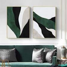 Amazon.com: Dark Green And Black Abstract Canvas Wall Art Black Beige And  Green Artwork Modern Abstract Prints Black And Beige Pictures Mid Century  Modern Painting Modern Abstract Poster Decor 16x24inch No Frame: 4 Canvas Wall Art, Dark Green Black Living Room, Green Black And White Living Room, Black White And Green Bedroom, Beige Pictures, Easy Abstract Painting, Mid Century Modern Painting, Mid Century Modern Artwork, Mid Century Modern Poster