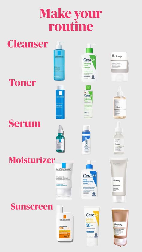 Oil Skin Routine, Skincare For Blemishes, Skin Care For Smooth Skin, Skin Care Routine For Light Skin, Daily Skincare Routine For Oily Skin, Good Skincare Products For Dry Skin, Facial Care Routine Black Women Dry Skin, Skincare Routine La Roche Posay, Clear Skin Routine Products