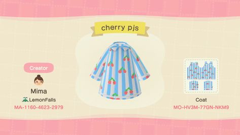 #acnhdesign - Twitter Search / Twitter Animal Crossing Pjs Design, Acnh Design Codes Clothes, Animal Crossing Codes Clothes, Cute Animal Crossing, Acnh Clothes, Saline Solution, Animal Crossing Qr Codes Clothes, Acnh Codes, Qr Codes Animal Crossing