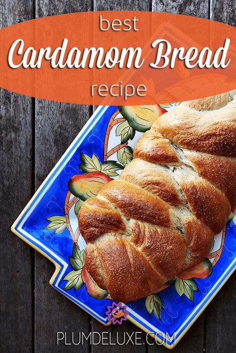 Coffee Bread Recipe, Cardamom Bread Recipe, Cardamon Recipes, Cardamom Bread, Cardamom Recipe, Heritage Recipes, Coffee Bread, Easter Bread, Baking Recipe