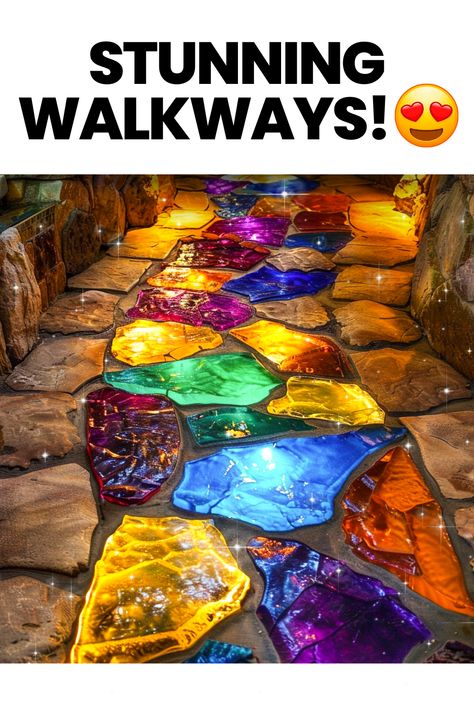 Garden Path Lighting Walkways, Cement Pathway Ideas, Cheap Walkway Ideas Diy Pathways, Garden Path Ideas Stepping Stones, Stone Walkways Paths, Pathways Ideas Walkways, Stone Pathway Ideas, Garden Paths And Walkways, Walkways Ideas