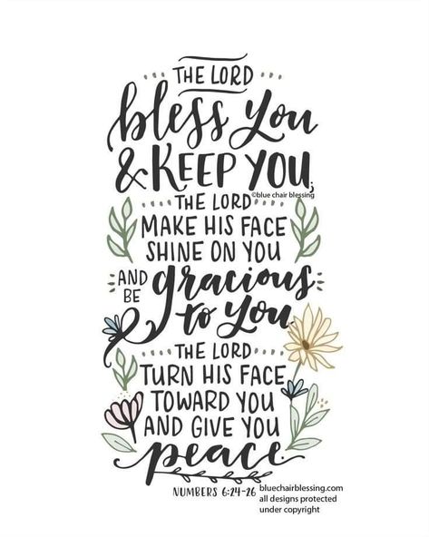 May The Lord Bless You, The Lord Bless You And Keep You Art, Hand Lettered Scripture, Lord Bless You And Keep You, May The Lord Bless You And Keep You, Baptism Verses, Faith Binder, Scripture Graphics, Scripture Blessings