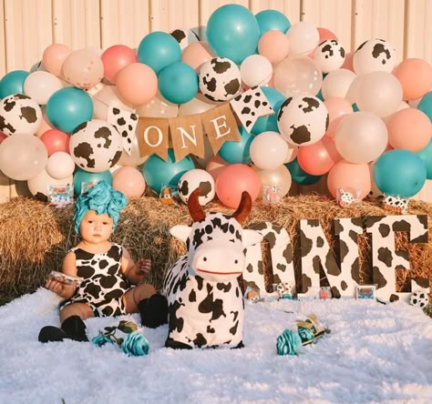 Half Way To One Cow Theme, Cow Cake Smash 1st Birthdays, Highland Cow 1st Birthday Party, Country 1st Birthday Girl, Cowgirl 1st Birthday Photoshoot, Cow Theme First Birthday Girl, Western 1st Birthday Party Girl, 1st Birthday Girl Cow Theme, Western First Birthday Girl