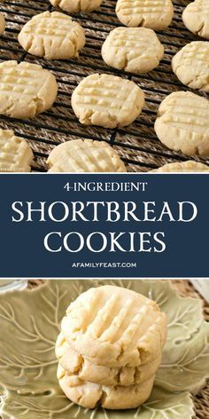 Coastal Toilet, Bathroom Mason Jars, Easy Shortbread Cookie Recipe, Mason Jars Ideas, 4 Ingredient Desserts, 4 Ingredient Cookies, Shortbread Cookies Easy, Jars Ideas, Whipped Shortbread Cookies