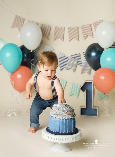 1st Birthday Babyboy Decoration, Baby Boy Smash Cake Ideas, 1st Birthday Smash Cake Boy, Boy First Birthday Pictures, First Birthday Photo Shoot Ideas Boy, Boy 1st Birthday, 1st Birthday Photoshoot Boy, 1st Birthday Boy Photoshoot, Cake Smash Boy 1st Birthday