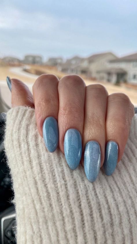 Blue Sparkling Nails, Light Blue Sparkle Nails, Baby Blue Nails With Glitter, Light Blue Nail, Light Blue Nail Designs, Sparkling Nails, Blue And Silver Nails, Color Block Nails, Silver Nail Designs