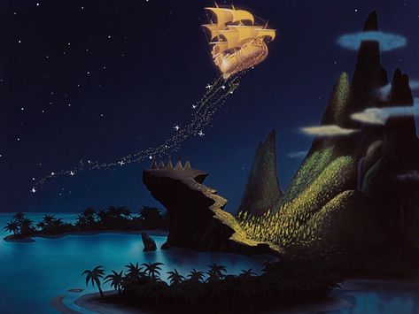 Walt Disney Signature, Disney Signatures, Peter Pan 1953, Images Disney, Old Disney, Background Art, Disney Aesthetic, 2 Movie, Magical World