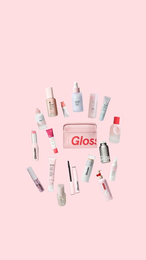 glossier my lovess Glossier Kit, Glossier Perfume, Glossier Aesthetic, Aesthetic Horizontal, Teen Christmas Gifts, Sigma Kappa, Marketing Ideas, Life Is Good, Christmas Gifts