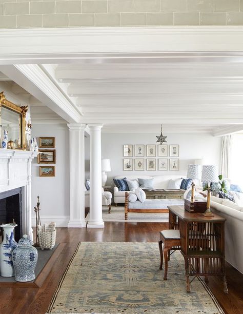 East Coast Aesthetic Home Interior, Connecticut House Aesthetic, East Coast Traditional Home, Coastal Connecticut Home, New England Cape Interior, New England Home Interiors, Coastal Playroom, New England Interiors, Coastal New England Home