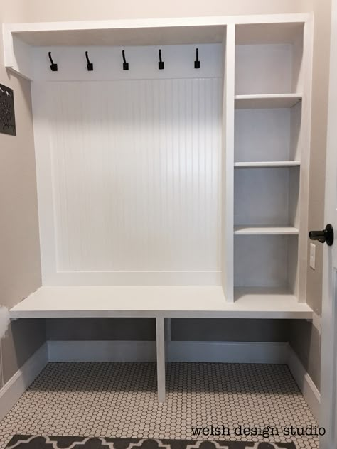 Front Closet Makeover, Entry Closet Makeover, Entryway Closet Makeover, Mudroom Ideas Diy, Custom Mudroom, Front Hall Closet, Basement Decoration, Mudroom Remodel, Mudroom Closet