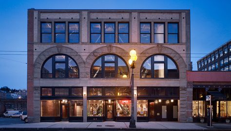 Shed Architecture, Modern Office Building, Dance Studio Design, Historic Windows, Studio Building, Modern Architects, Adaptive Reuse, Commercial Architecture, Design Exterior