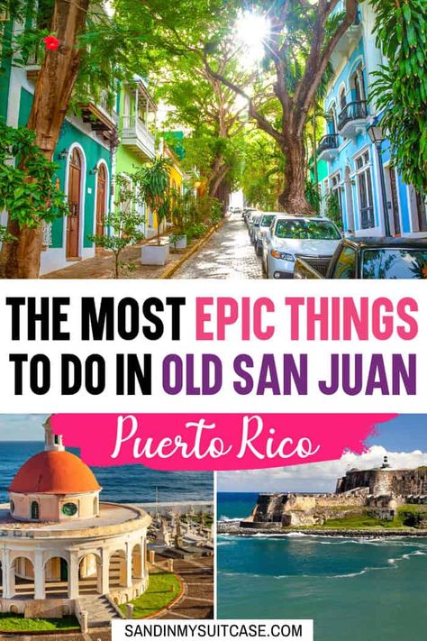 18 Top Things to Do in Old San Juan, Puerto Rico – Sand In My Suitcase Old San Juan Walking Tour, Things To Do In Puerto Rico San Juan, San Juan Puerto Rico Aesthetic, Puerto Rico Trip, Old San Juan Puerto Rico, Puerto Rico Vacation, Old San Juan, Cobblestone Streets, Island Lake