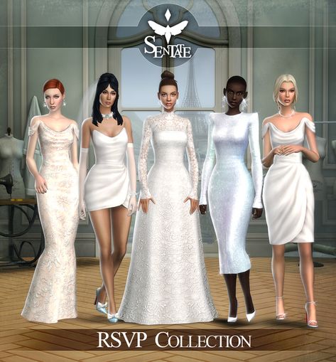 Sims 4 Wedding Dress, Pelo Sims, Sims 4 Dresses, Sims 4 Mm, Sims4 Clothes, Sims 4 Cc Packs, Sims 4 Collections, Sims 4 Mods Clothes, Best Sims